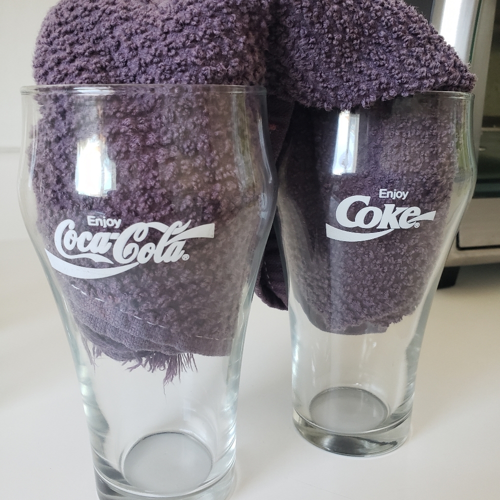 Set of 2 Coca-cola glasses